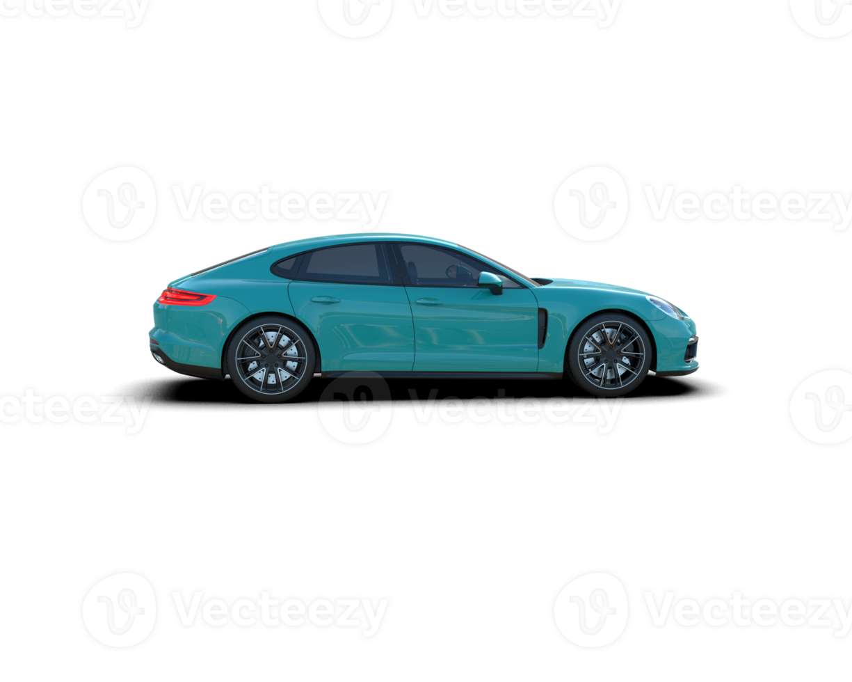 Realistic sport car isolated on background. 3d rendering - illustration png