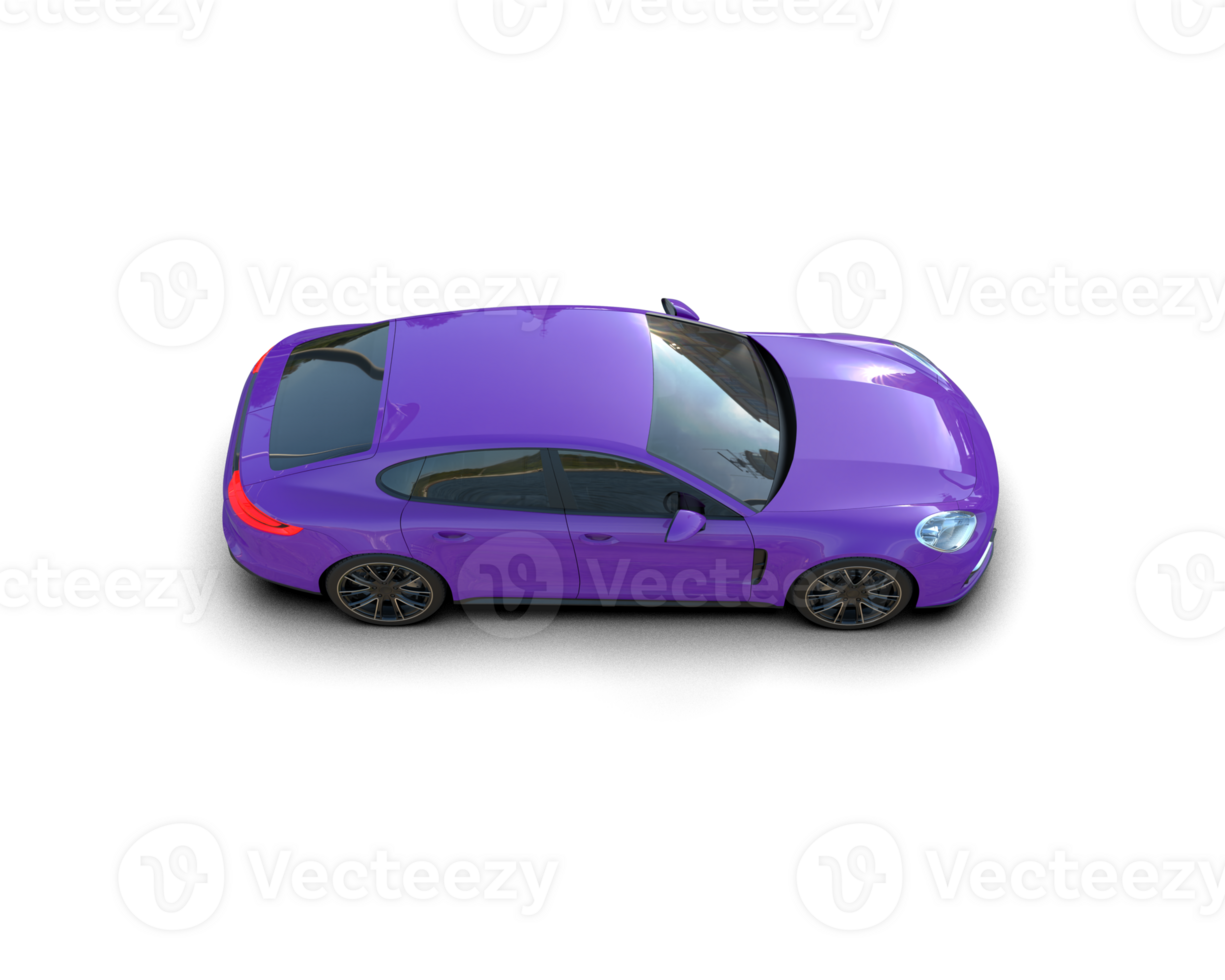 Realistic sport car isolated on background. 3d rendering - illustration png