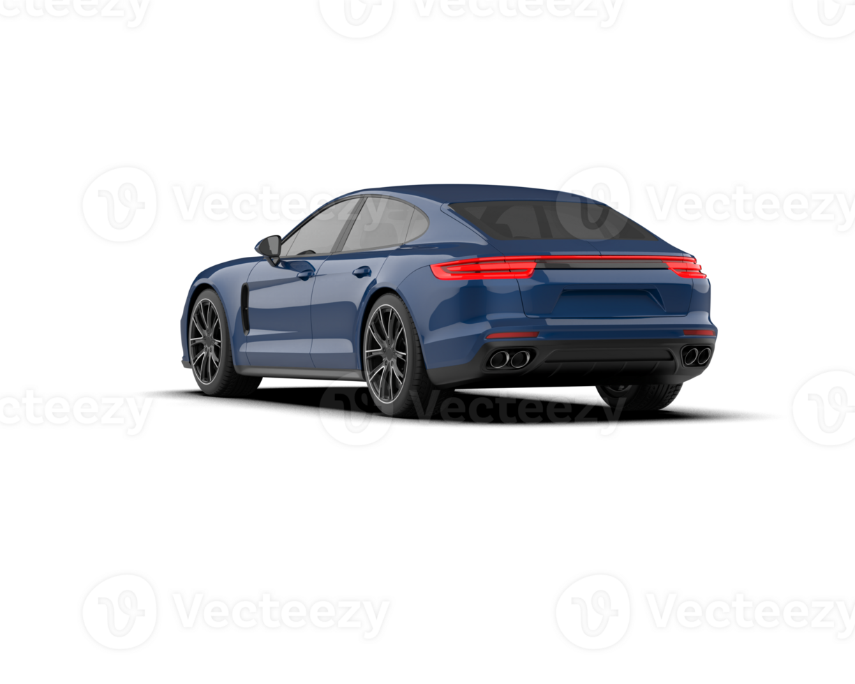 Realistic sport car isolated on background. 3d rendering - illustration png