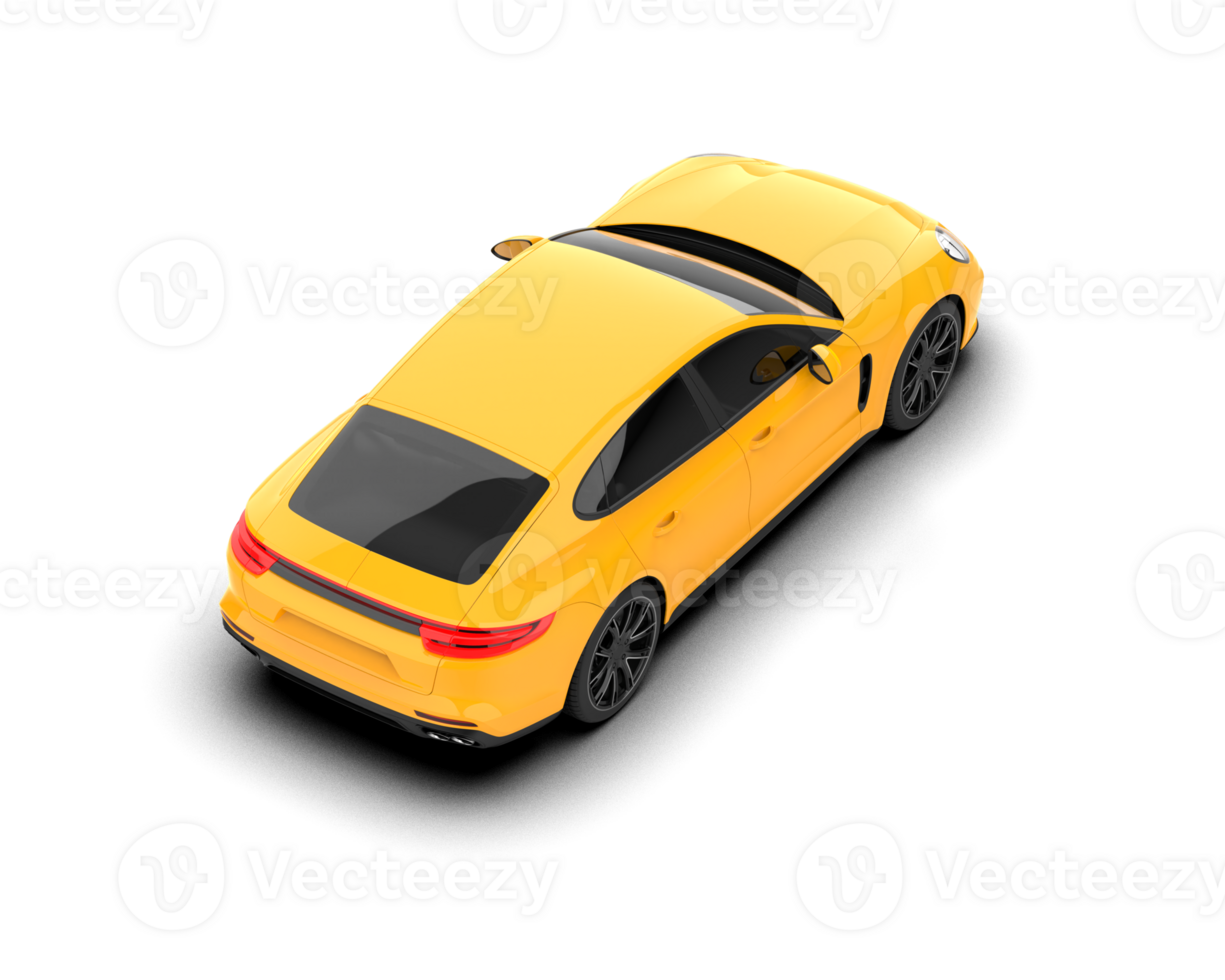 Realistic sport car isolated on background. 3d rendering - illustration png