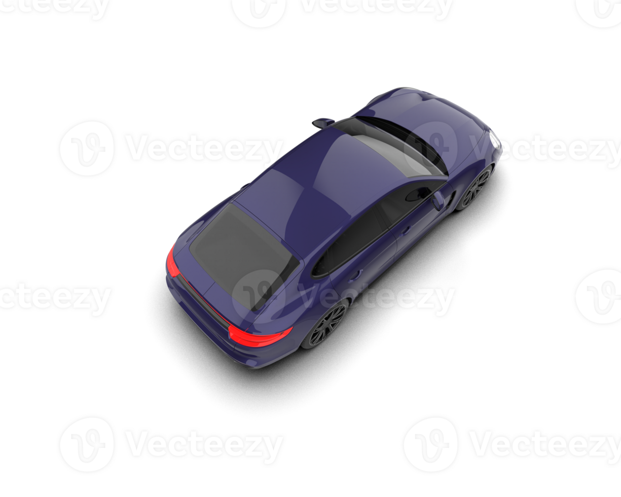 Realistic sport car isolated on background. 3d rendering - illustration png