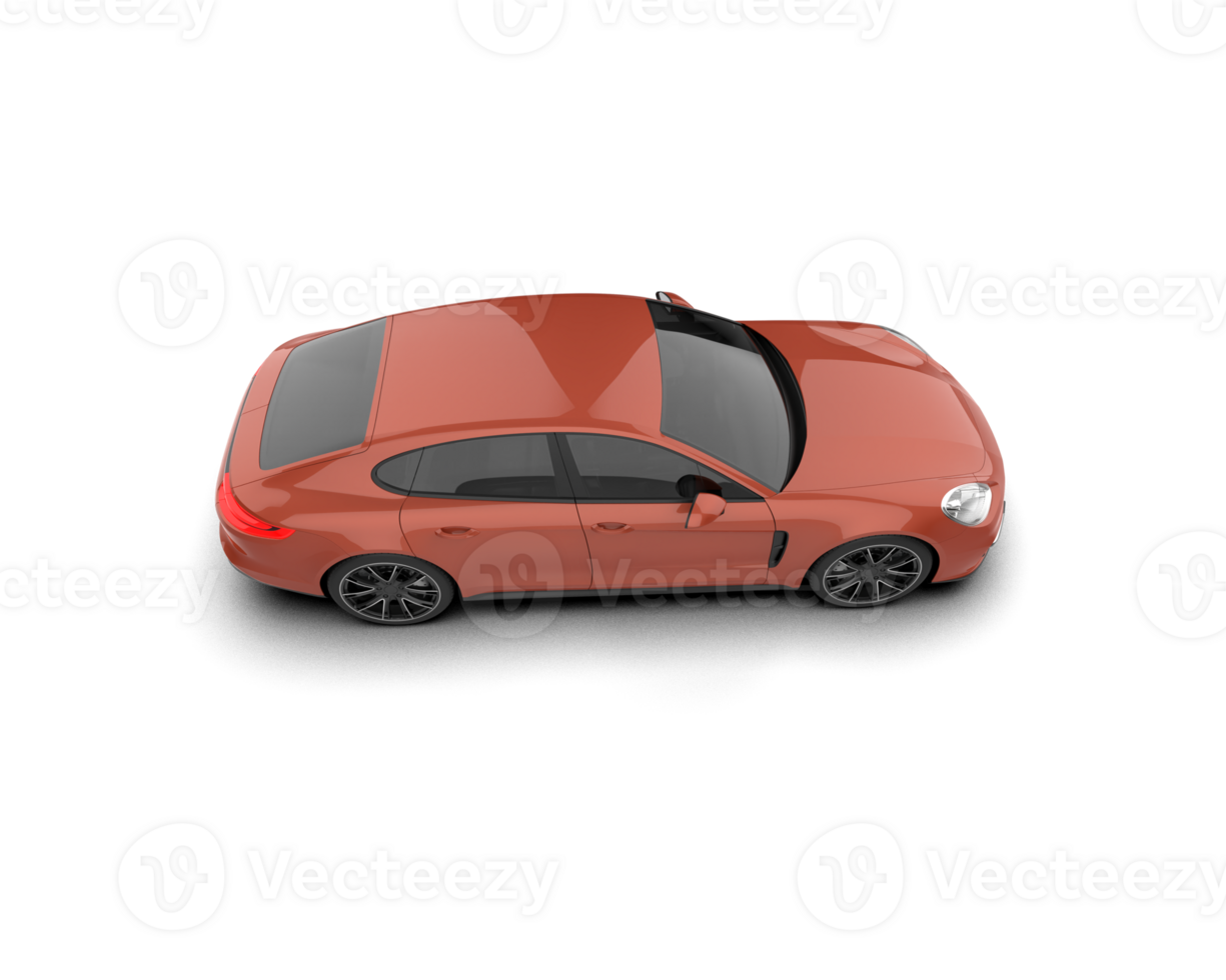 Realistic sport car isolated on background. 3d rendering - illustration png