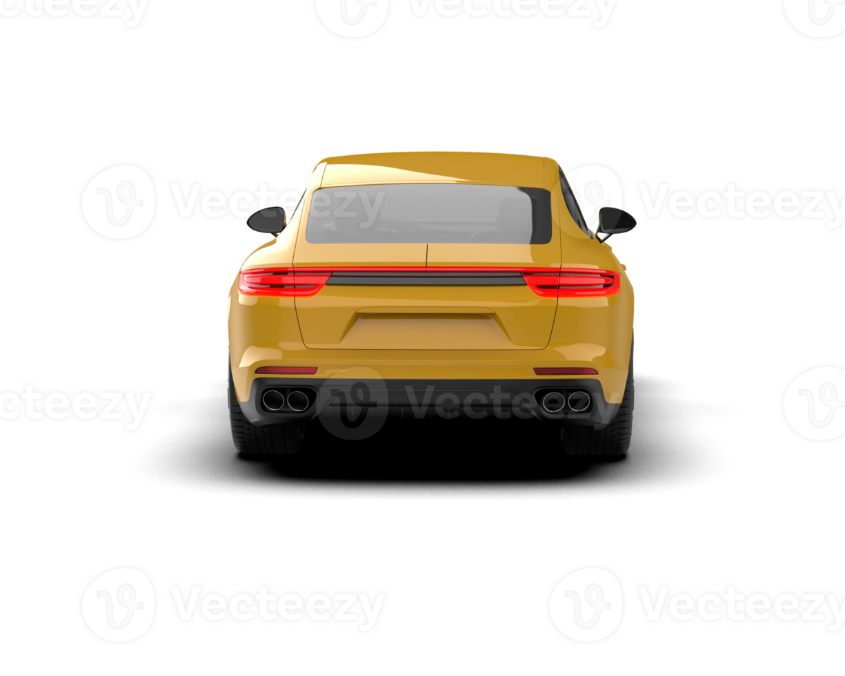 Realistic sport car isolated on background. 3d rendering - illustration png
