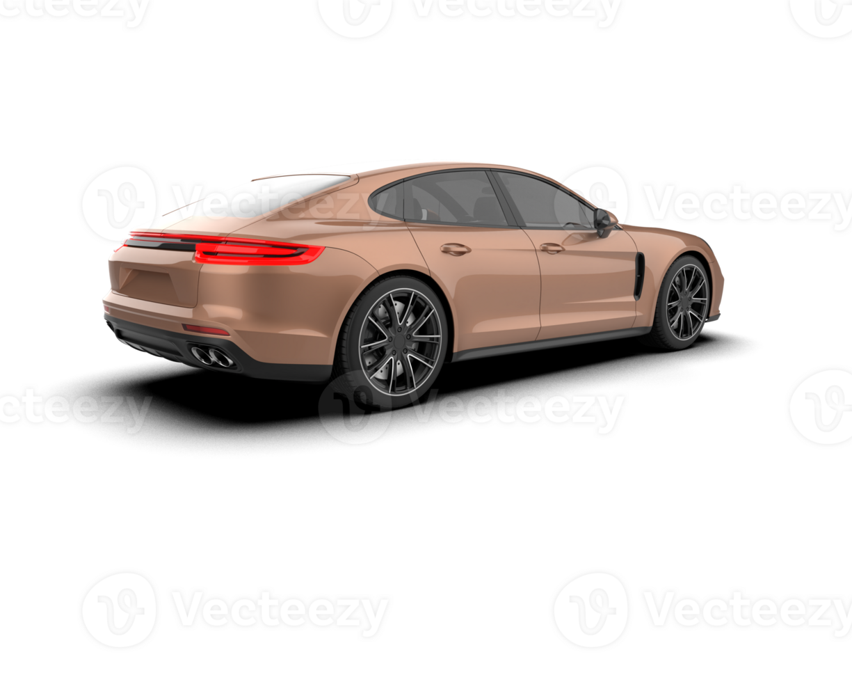 Realistic sport car isolated on background. 3d rendering - illustration png