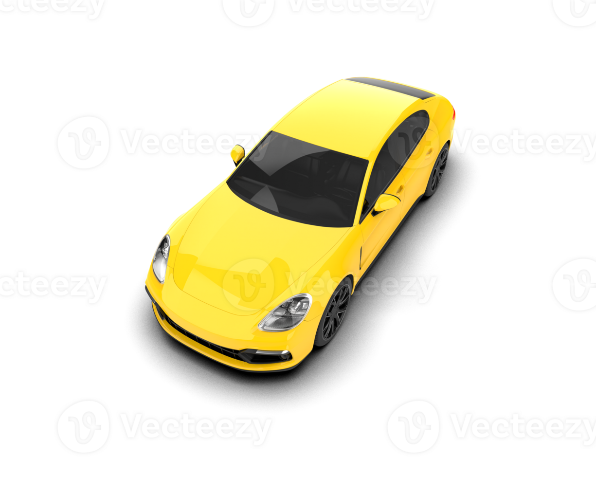 Realistic sport car isolated on background. 3d rendering - illustration png