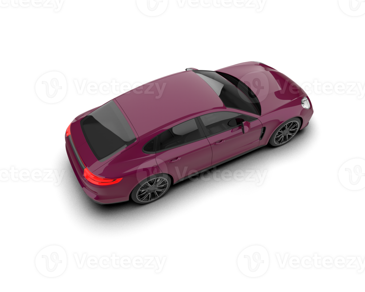 Realistic sport car isolated on background. 3d rendering - illustration png