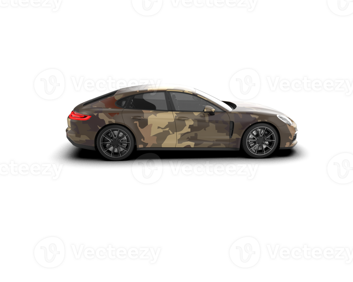 Realistic sport car isolated on background. 3d rendering - illustration png