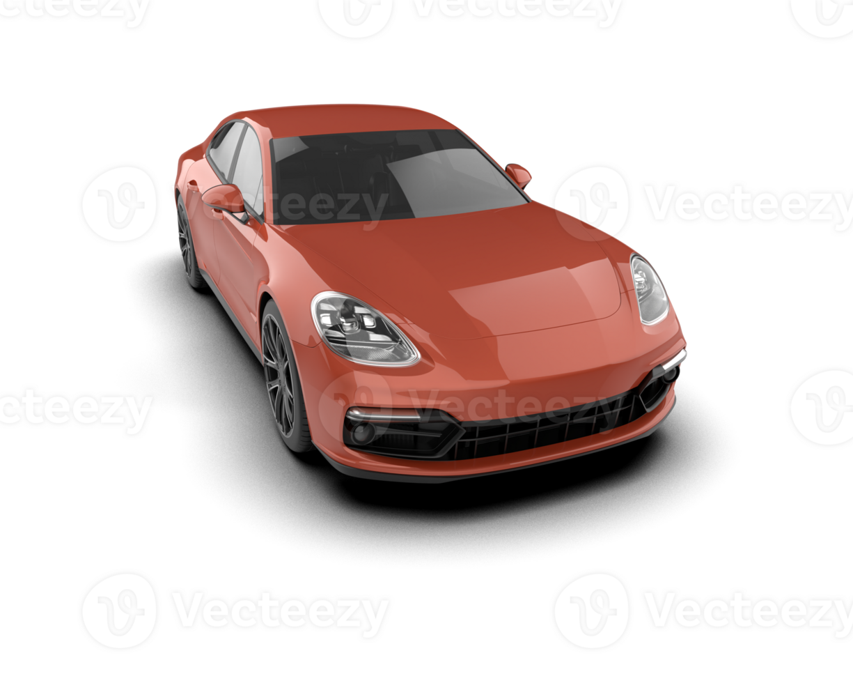 Realistic sport car isolated on background. 3d rendering - illustration png