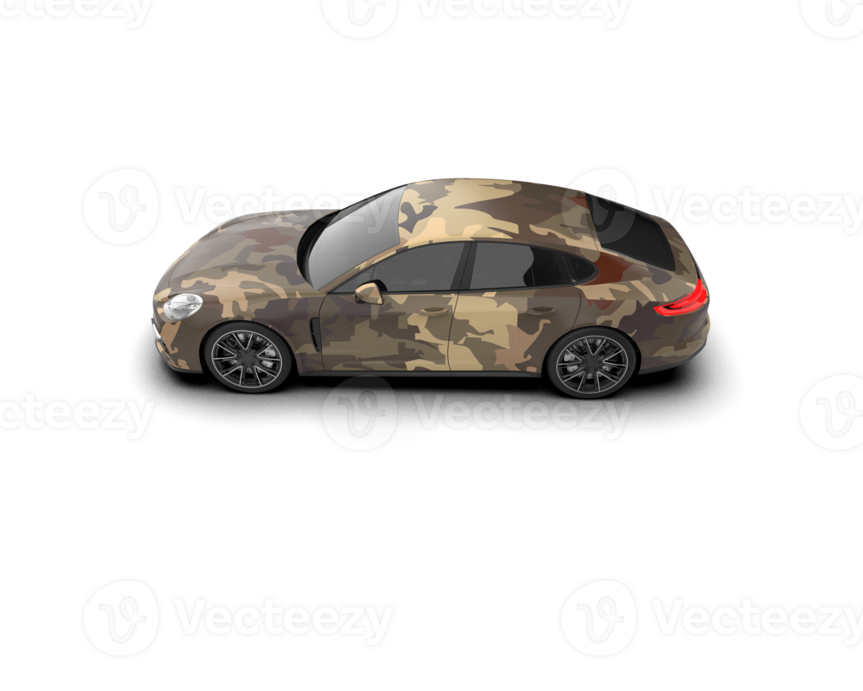 Realistic sport car isolated on background. 3d rendering - illustration png