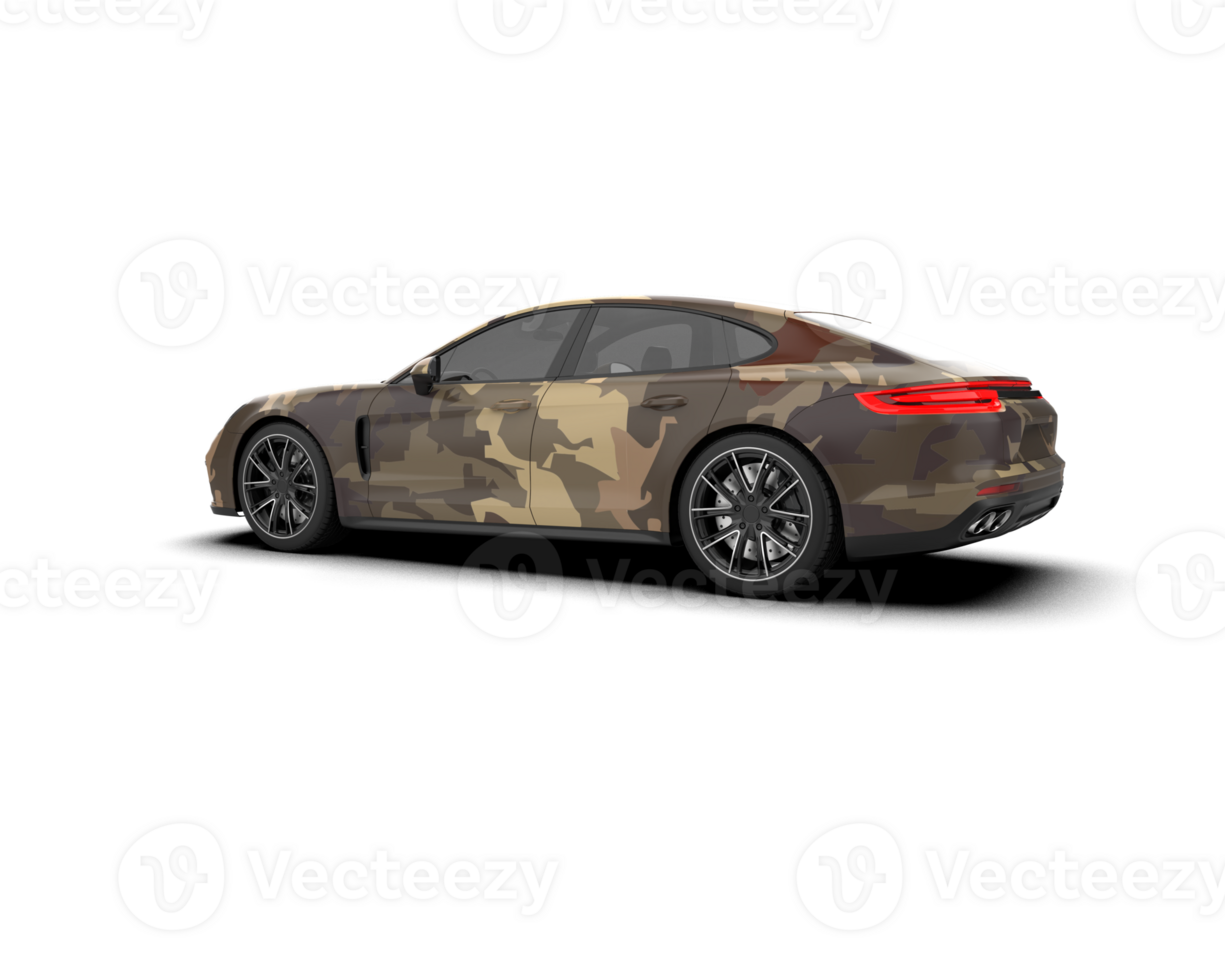 Realistic sport car isolated on background. 3d rendering - illustration png