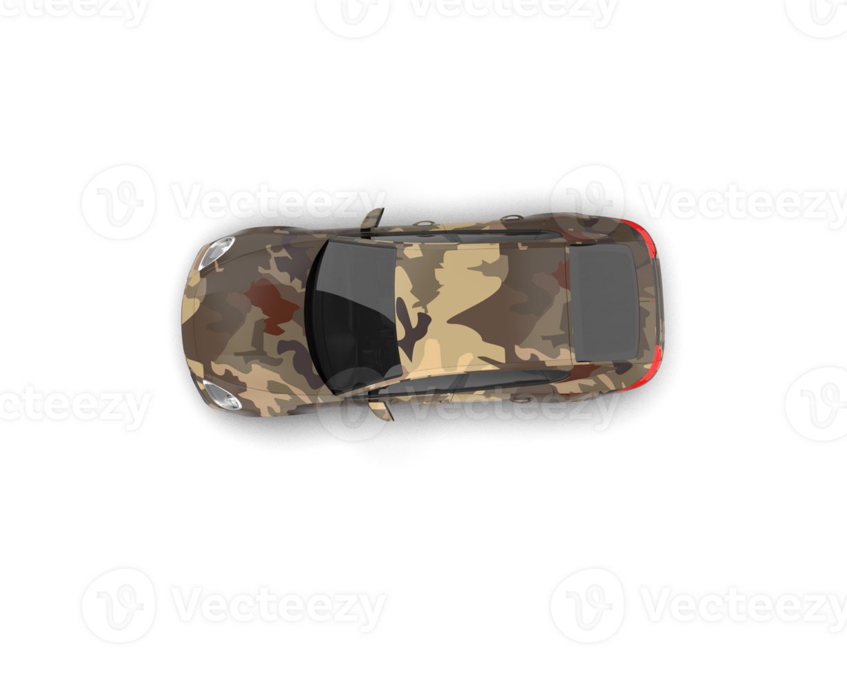 Realistic sport car isolated on background. 3d rendering - illustration png
