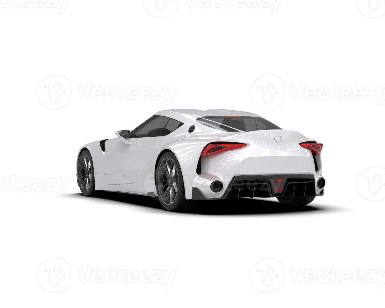 Realistic sport car isolated on background. 3d rendering - illustration png
