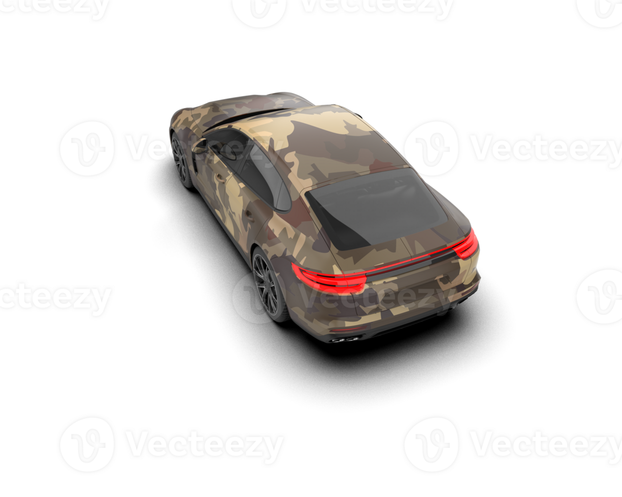 Realistic sport car isolated on background. 3d rendering - illustration png
