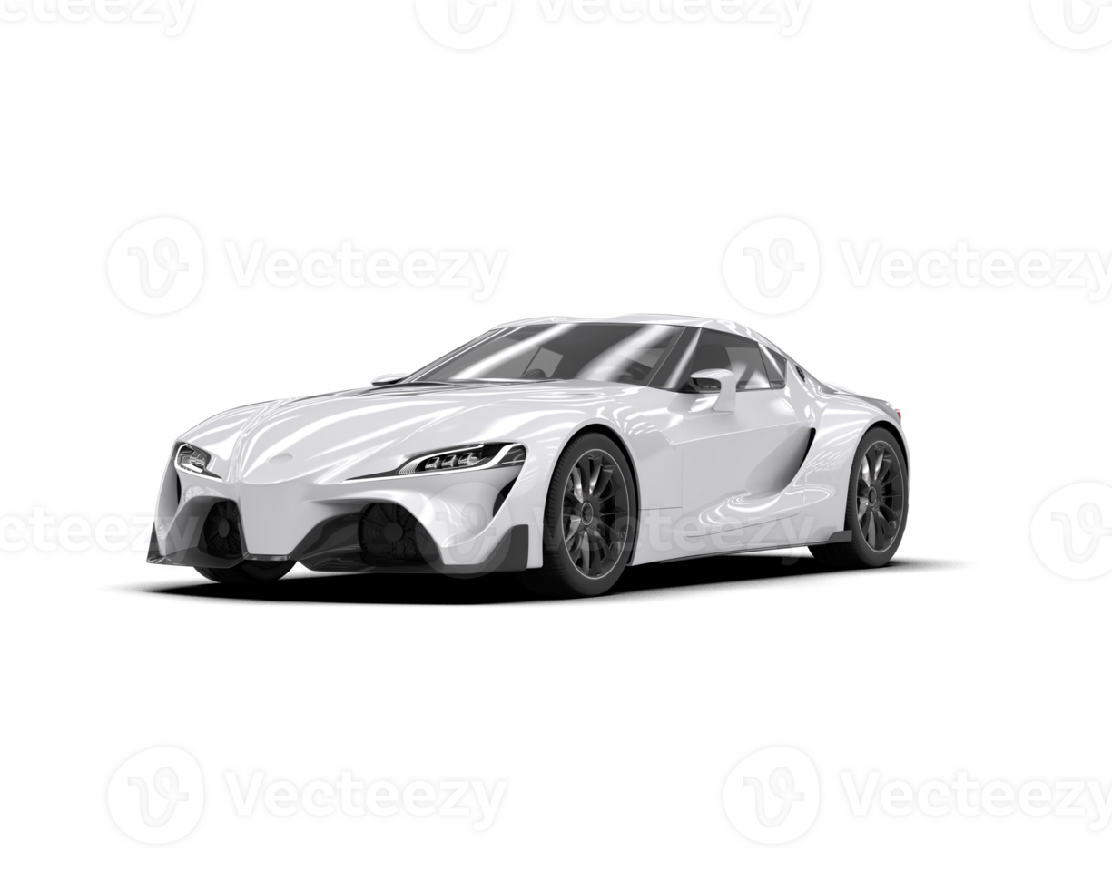 Realistic sport car isolated on background. 3d rendering - illustration png