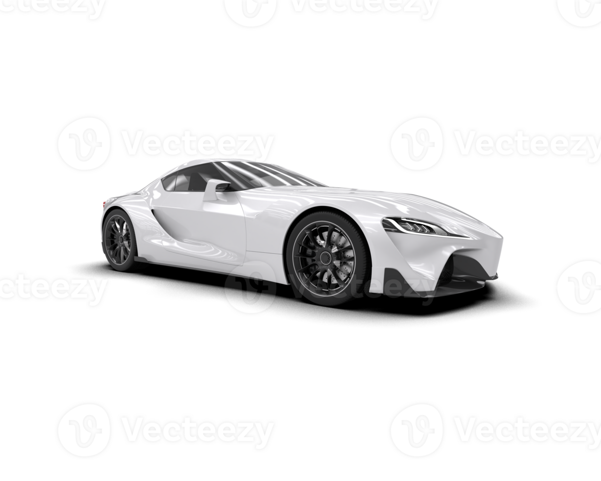 Realistic sport car isolated on background. 3d rendering - illustration png