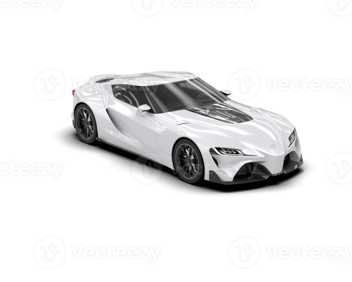 Realistic sport car isolated on background. 3d rendering - illustration png