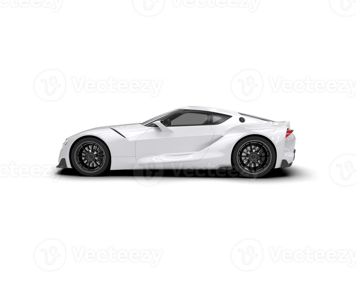 Realistic sport car isolated on background. 3d rendering - illustration png