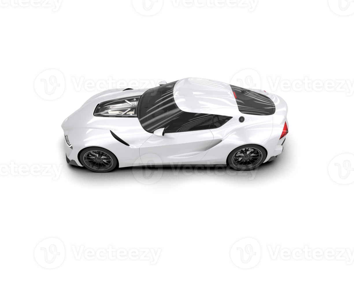 Realistic sport car isolated on background. 3d rendering - illustration png