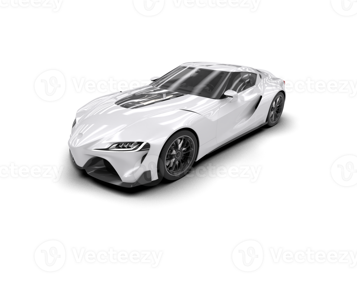 Realistic sport car isolated on background. 3d rendering - illustration png