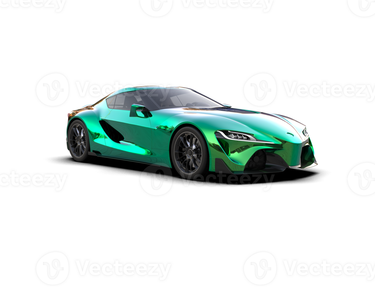 Realistic sport car isolated on background. 3d rendering - illustration png
