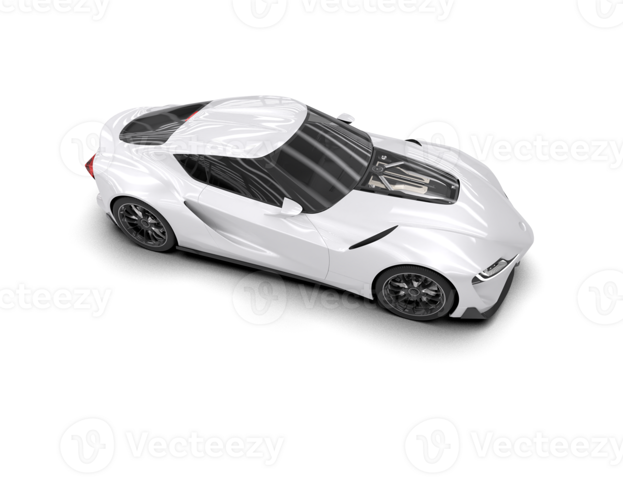 Realistic sport car isolated on background. 3d rendering - illustration png