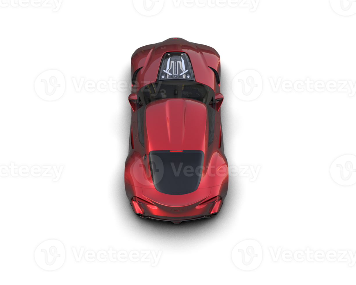 Realistic sport car isolated on background. 3d rendering - illustration png