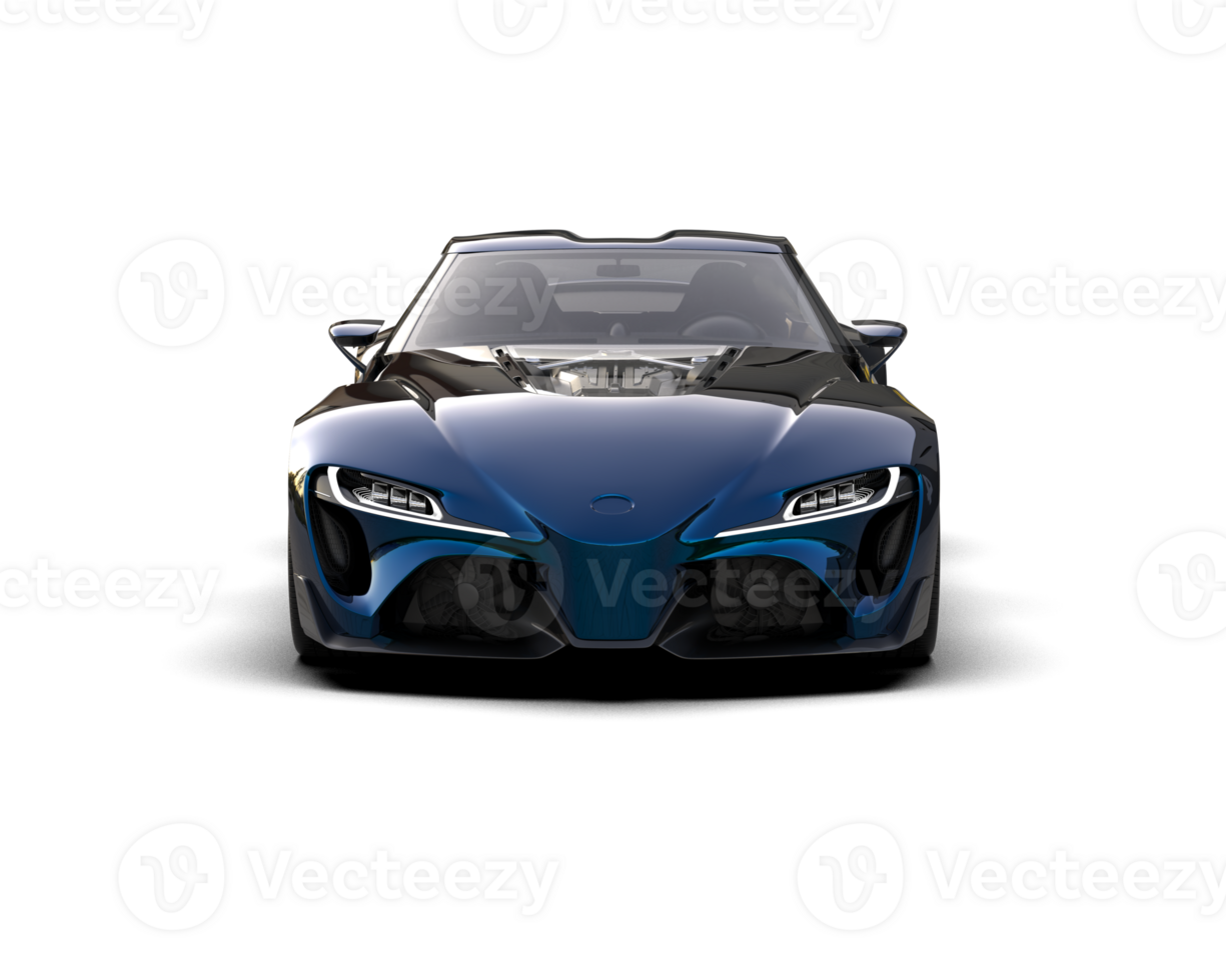 Realistic sport car isolated on background. 3d rendering - illustration png