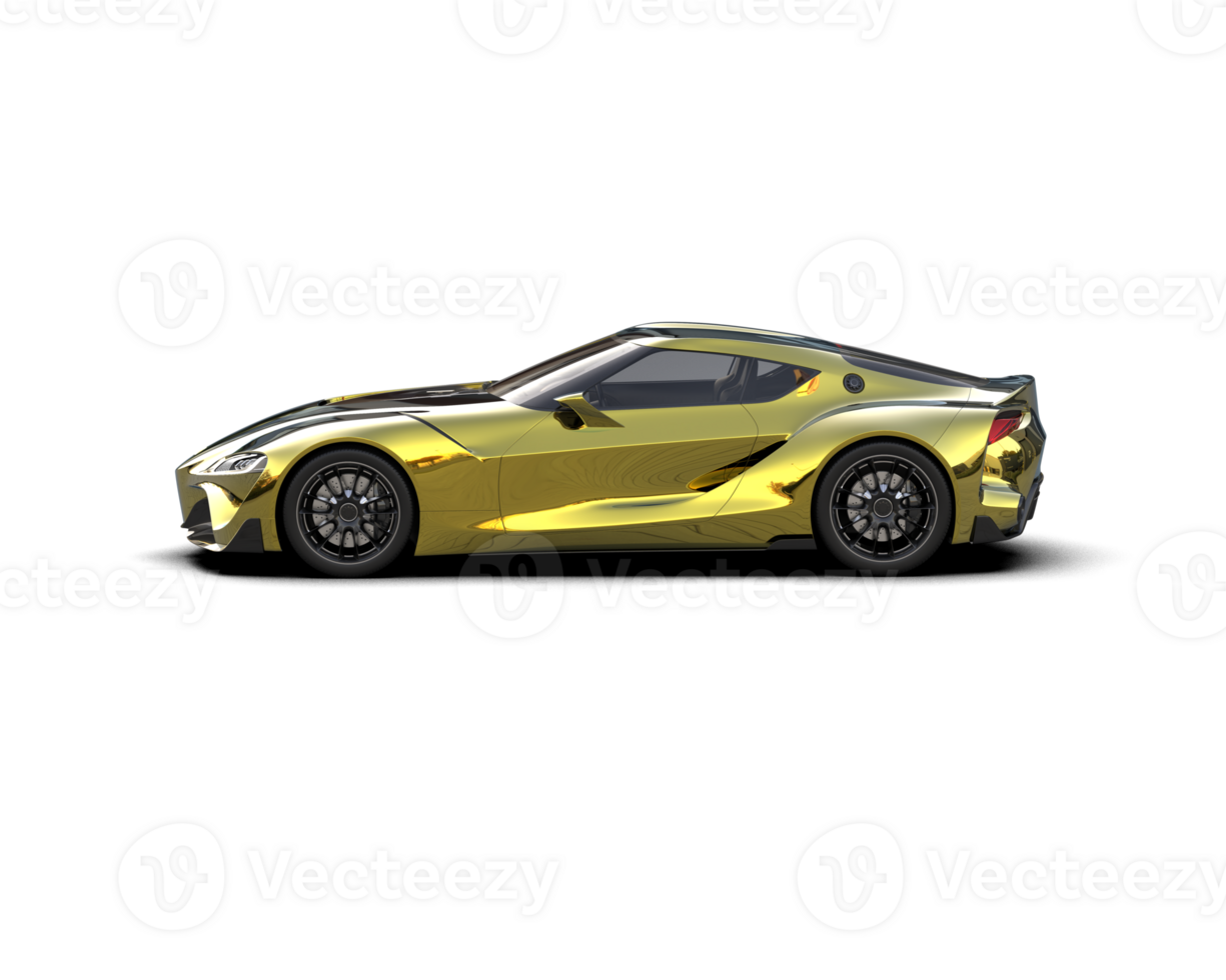 Realistic sport car isolated on background. 3d rendering - illustration png