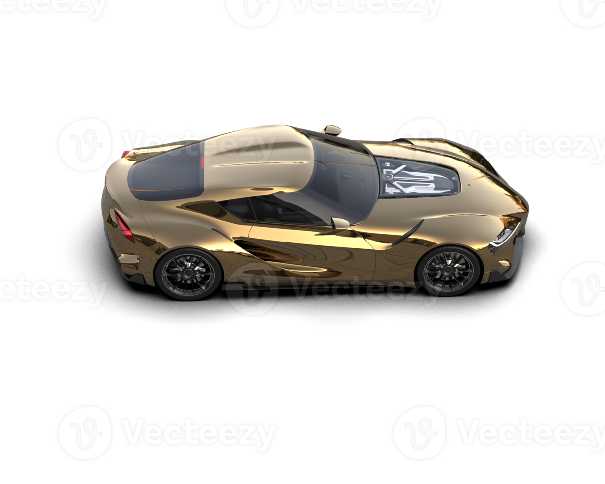 Realistic sport car isolated on background. 3d rendering - illustration png