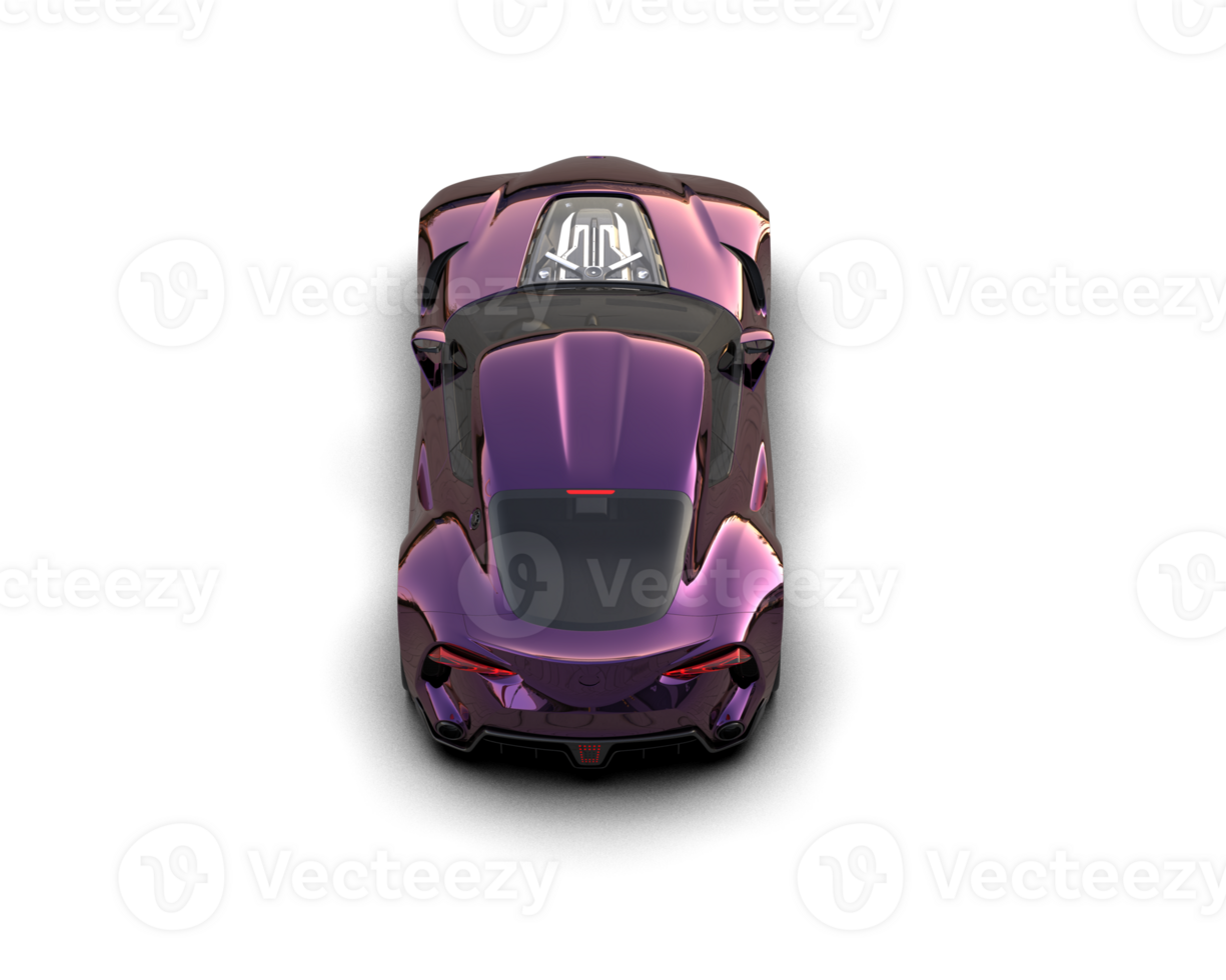 Realistic sport car isolated on background. 3d rendering - illustration png