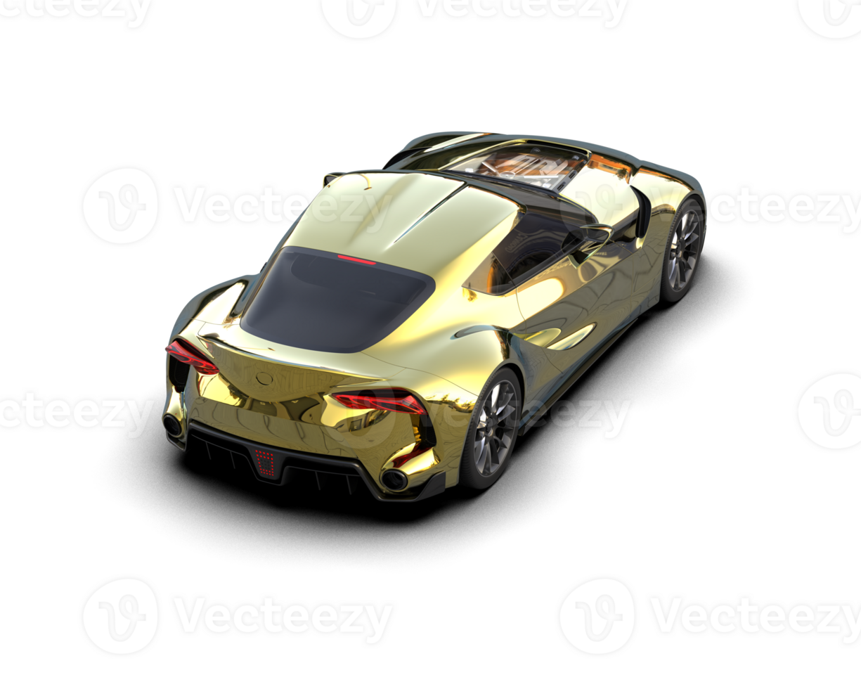 Realistic sport car isolated on background. 3d rendering - illustration png