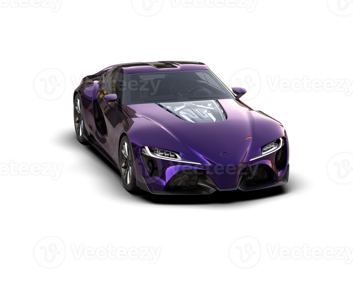 Realistic sport car isolated on background. 3d rendering - illustration png
