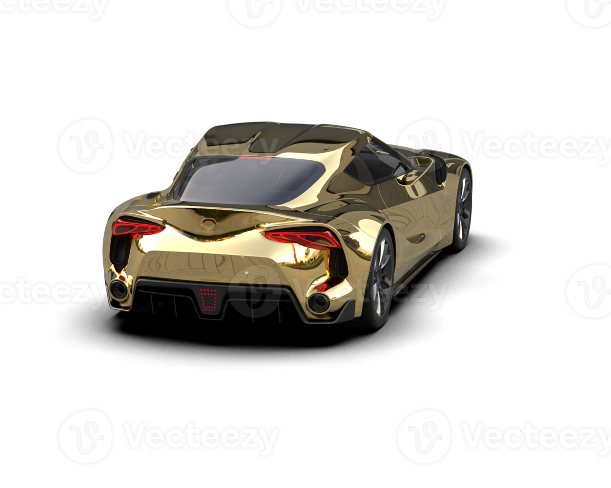 Realistic sport car isolated on background. 3d rendering - illustration png