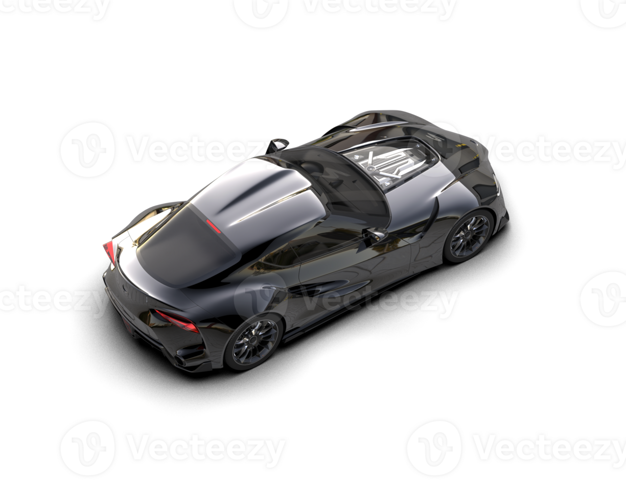 Realistic sport car isolated on background. 3d rendering - illustration png