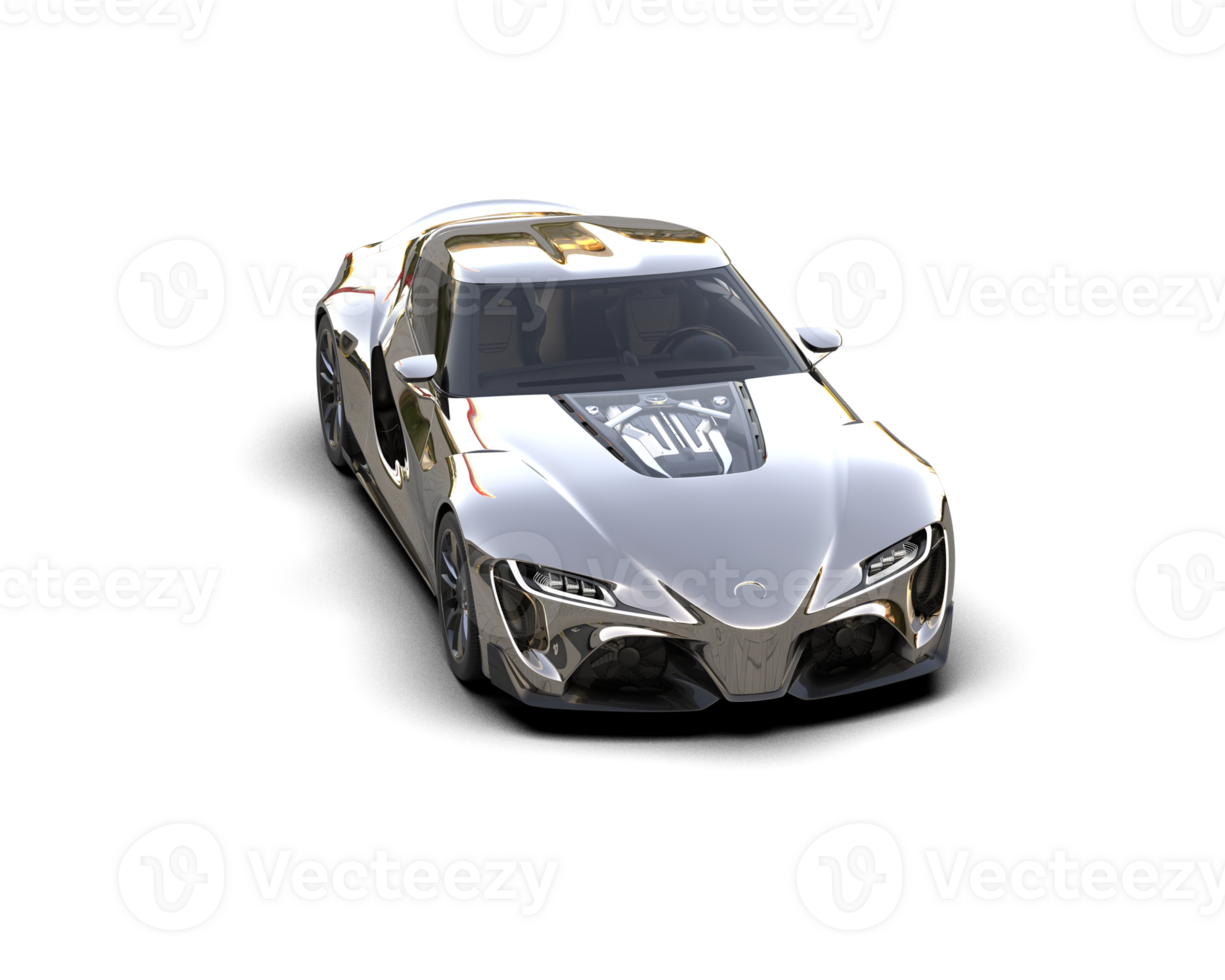 Realistic sport car isolated on background. 3d rendering - illustration png