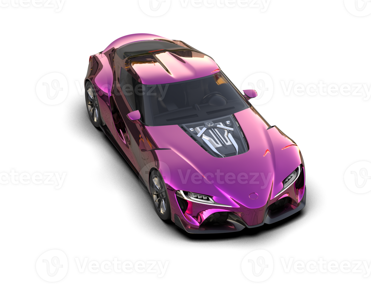 Realistic sport car isolated on background. 3d rendering - illustration png