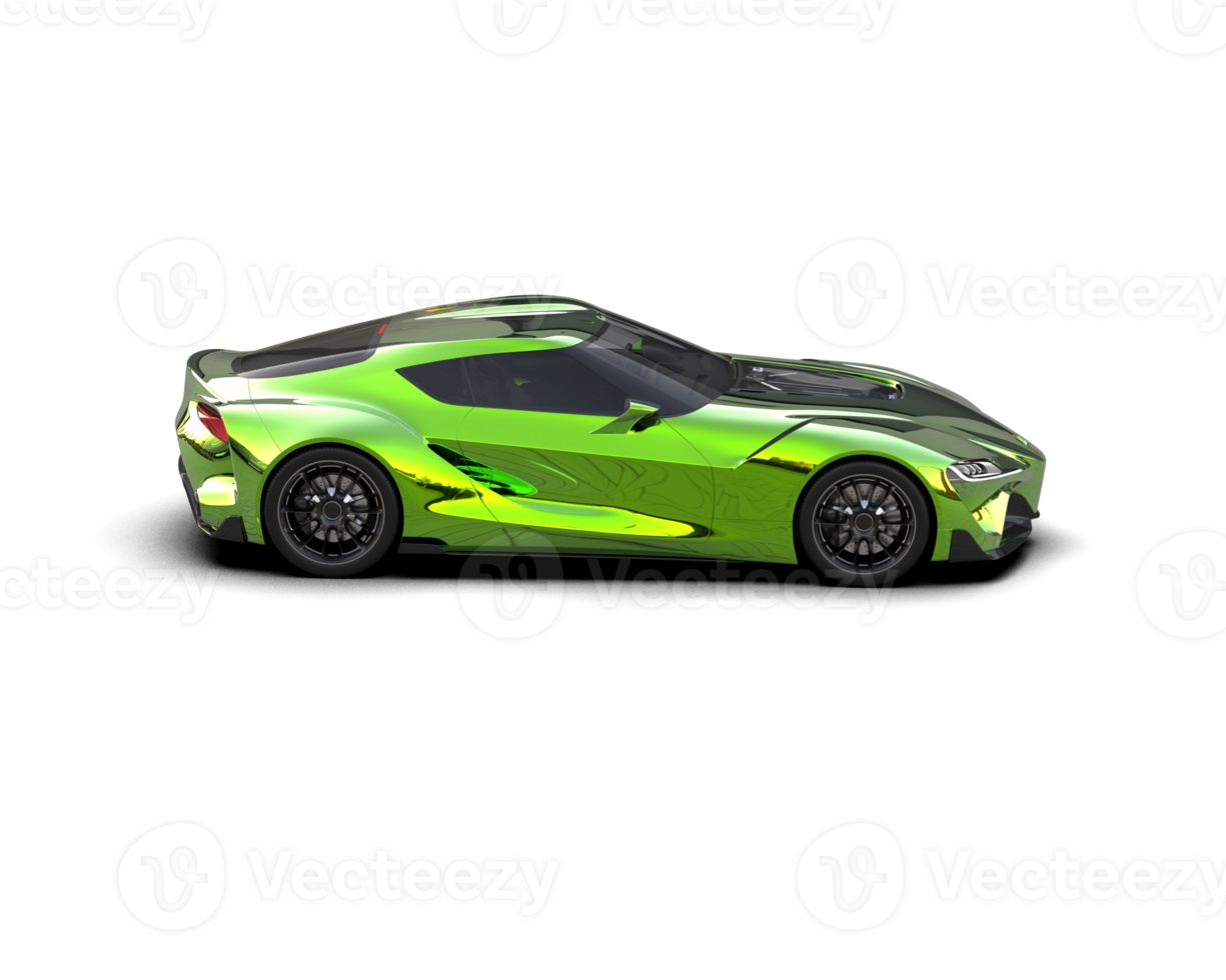 Realistic sport car isolated on background. 3d rendering - illustration png
