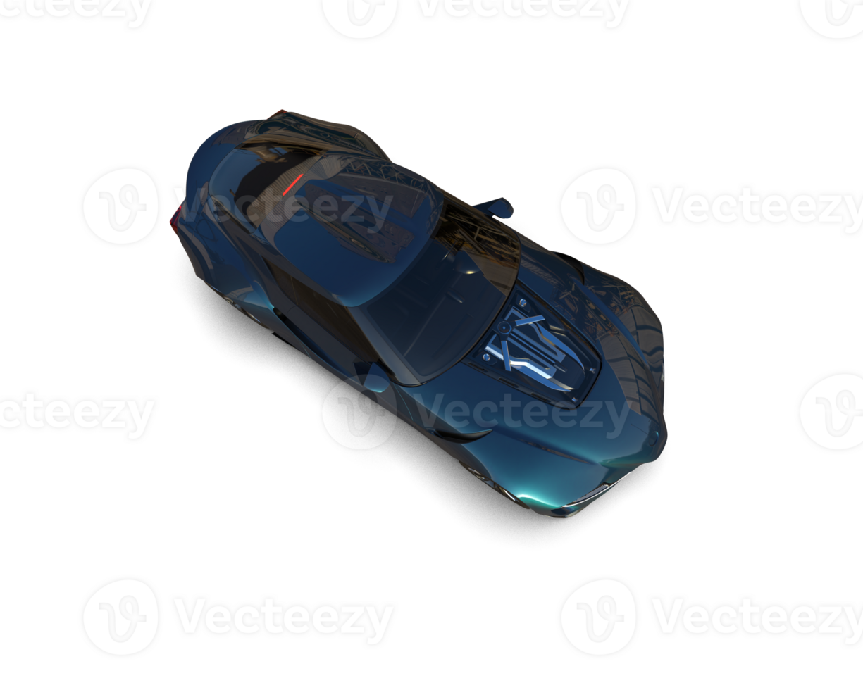 Realistic sport car isolated on background. 3d rendering - illustration png