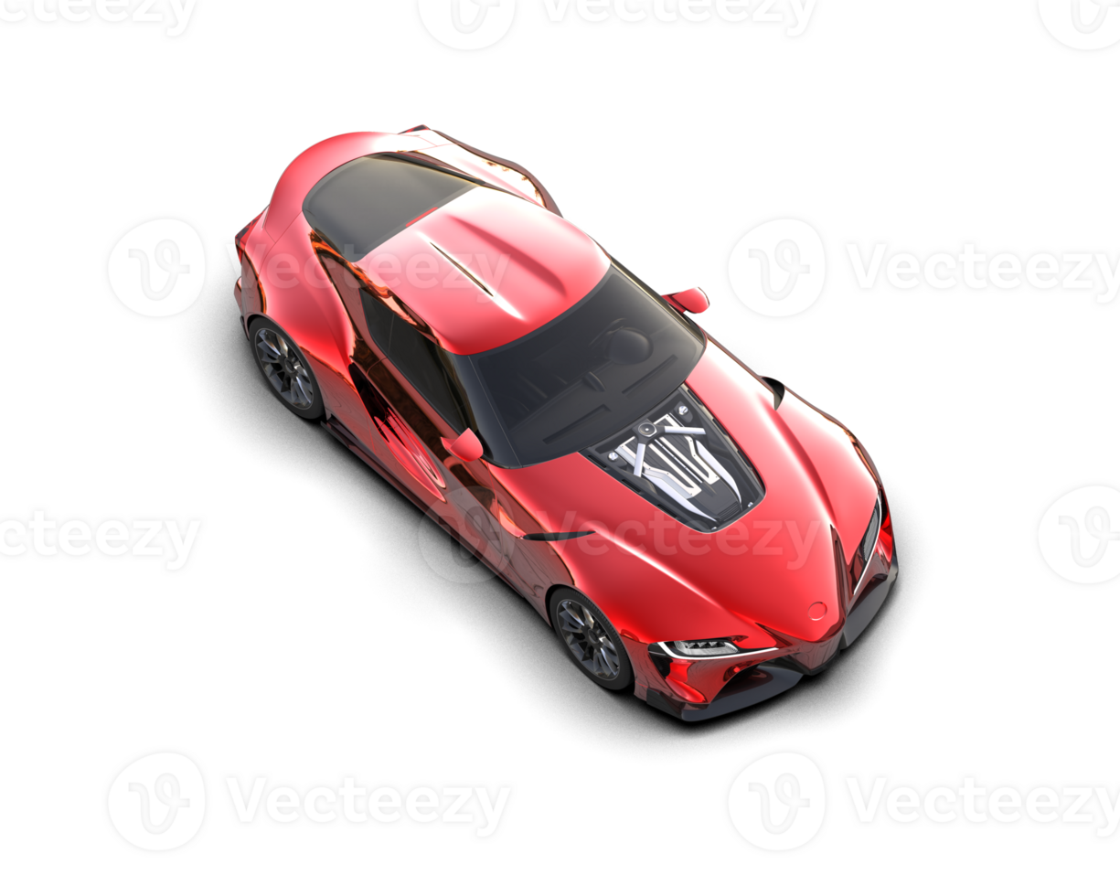 Realistic sport car isolated on background. 3d rendering - illustration png