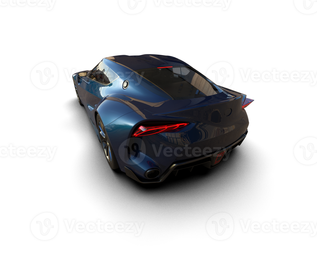 Realistic sport car isolated on background. 3d rendering - illustration png