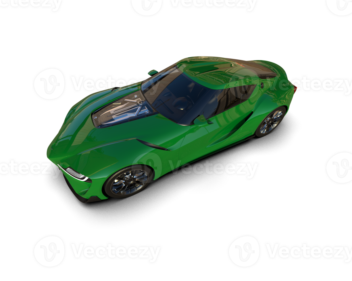Realistic sport car isolated on background. 3d rendering - illustration png