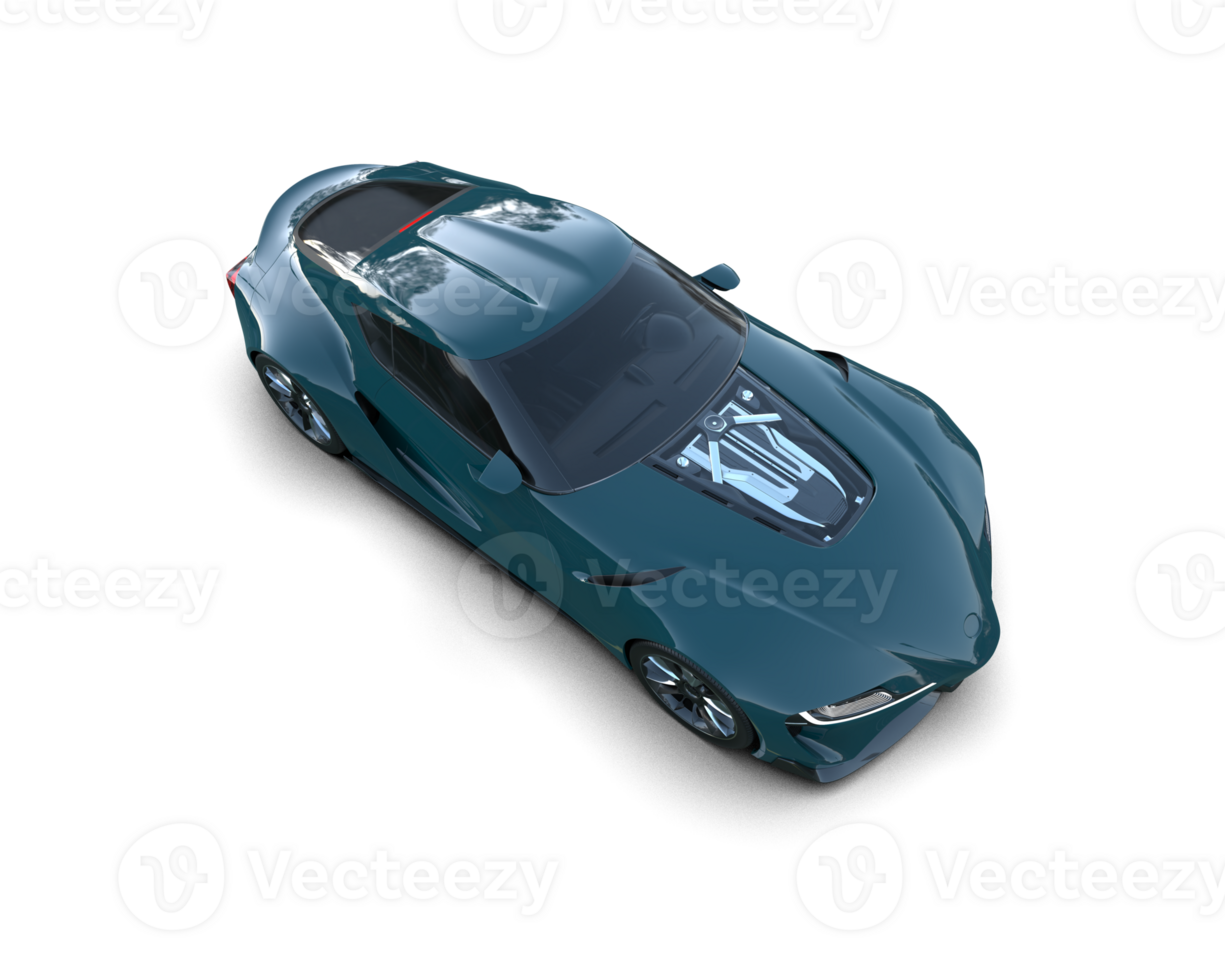 Realistic sport car isolated on background. 3d rendering - illustration png
