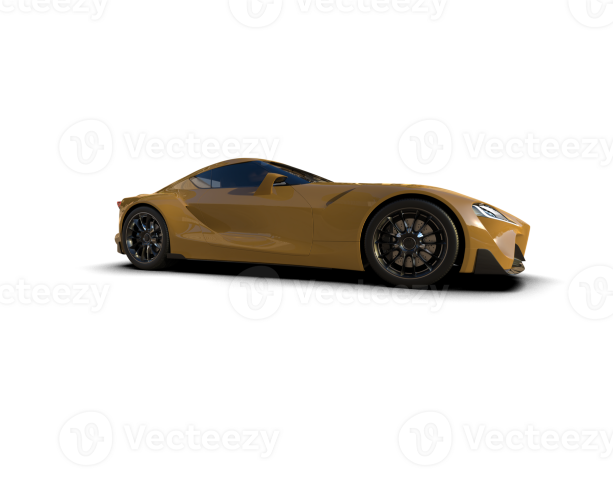 Realistic sport car isolated on background. 3d rendering - illustration png