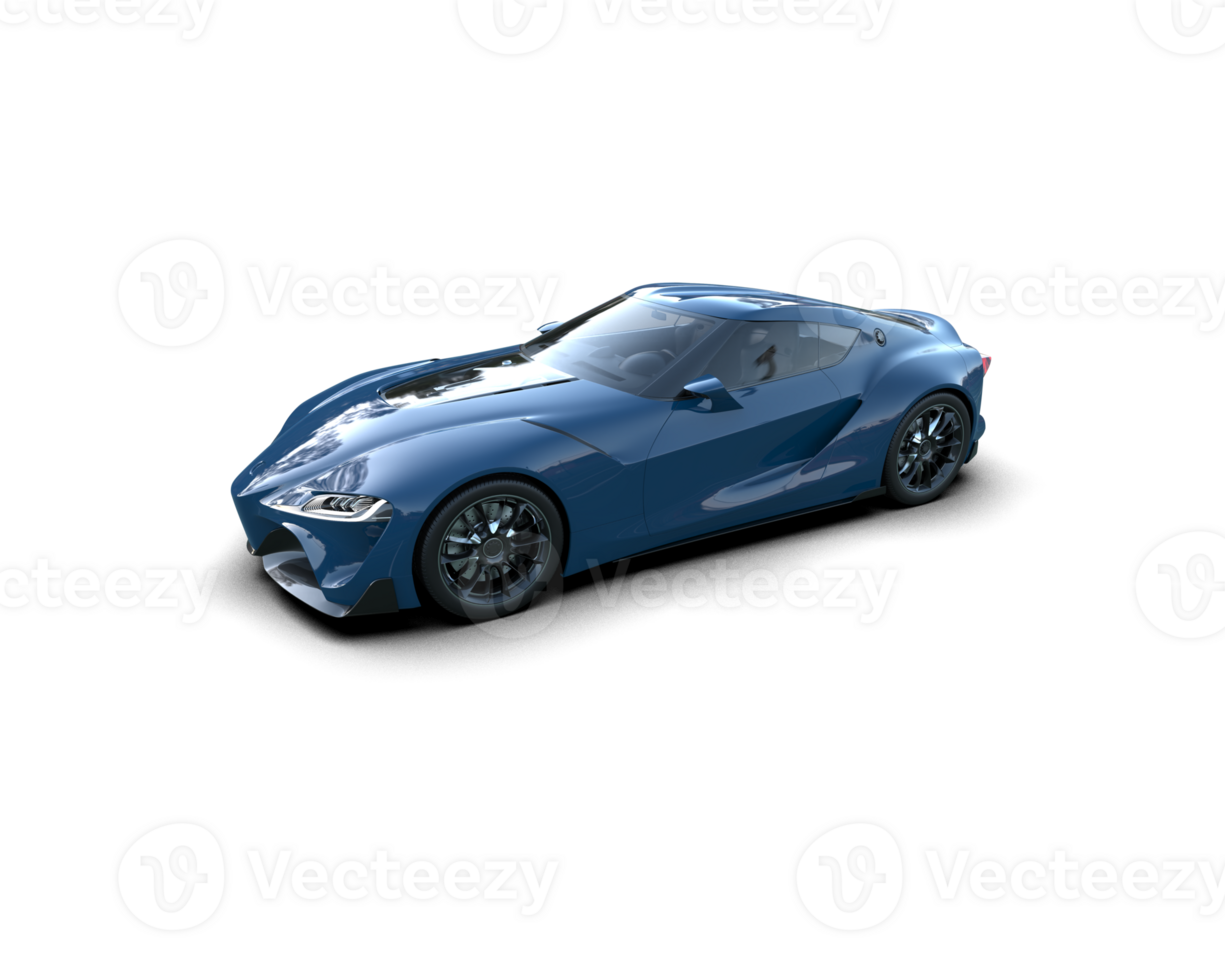 Realistic sport car isolated on background. 3d rendering - illustration png
