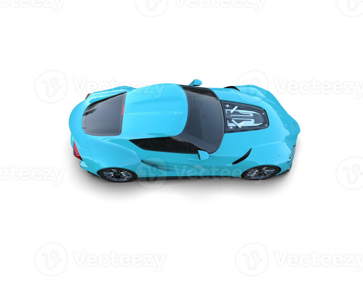 Realistic sport car isolated on background. 3d rendering - illustration png