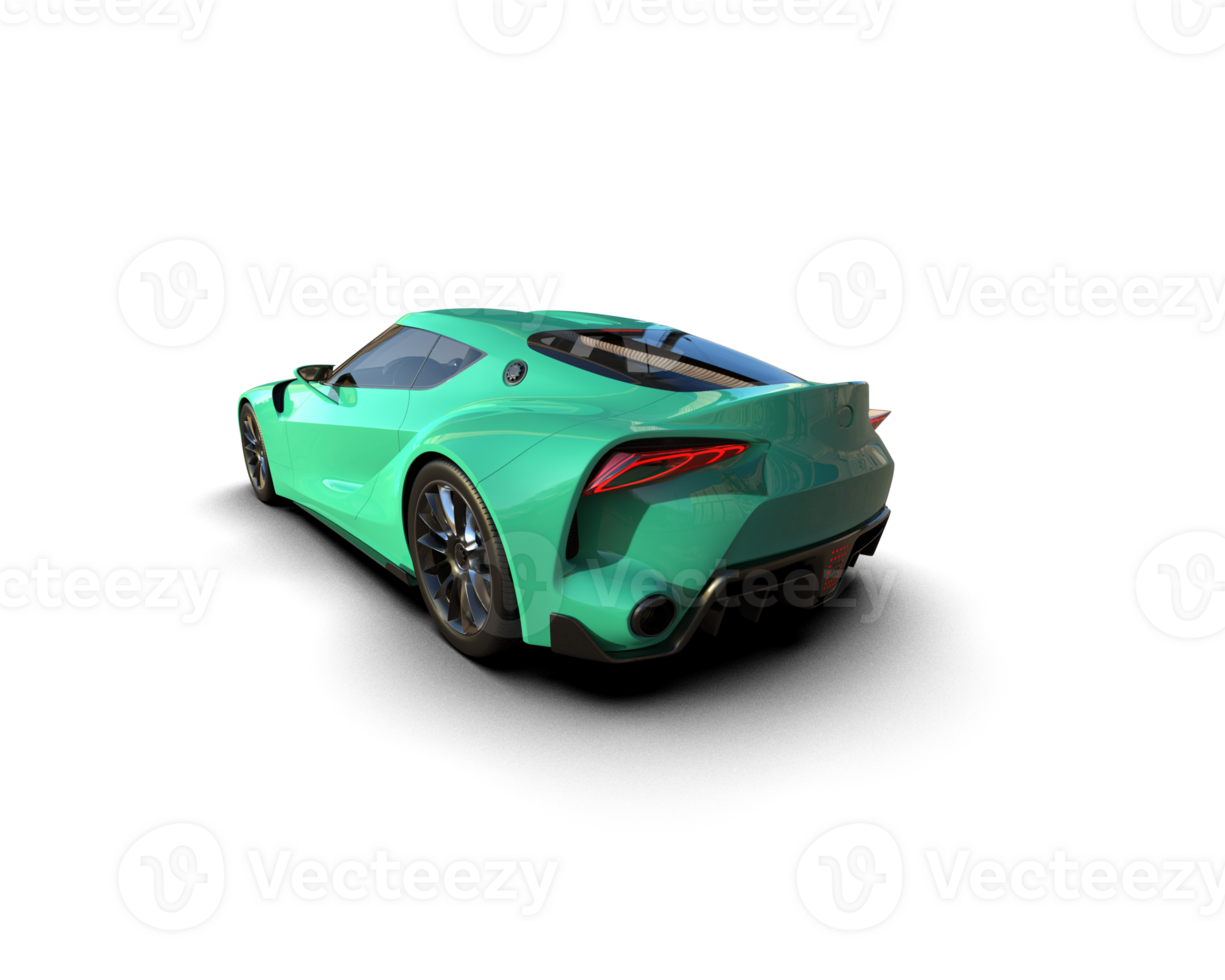 Realistic sport car isolated on background. 3d rendering - illustration png