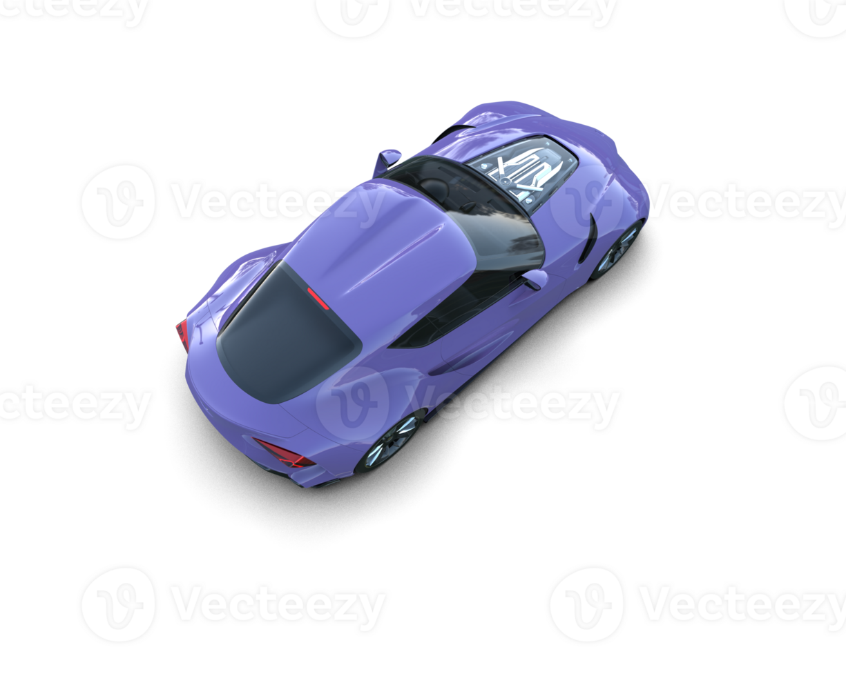 Realistic sport car isolated on background. 3d rendering - illustration png
