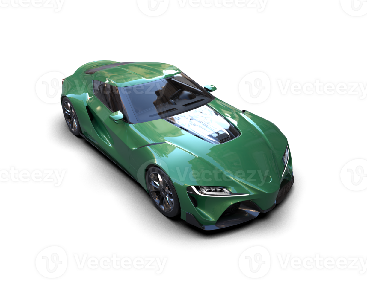 Realistic sport car isolated on background. 3d rendering - illustration png