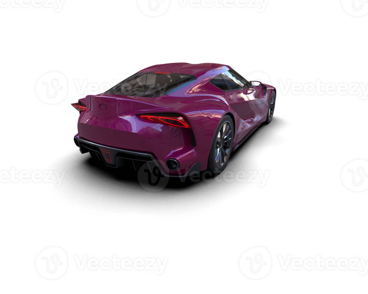 Realistic sport car isolated on background. 3d rendering - illustration png