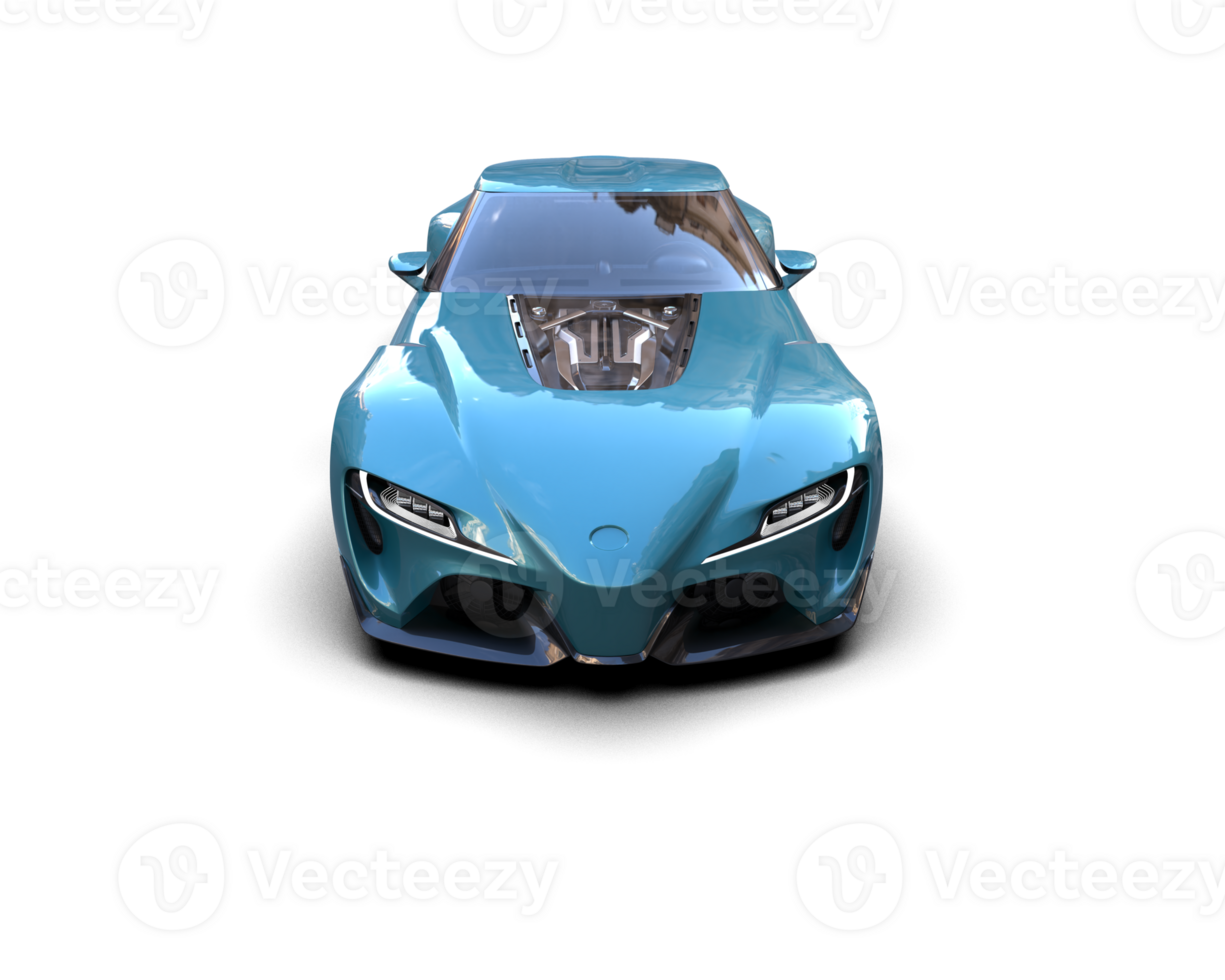 Realistic sport car isolated on background. 3d rendering - illustration png